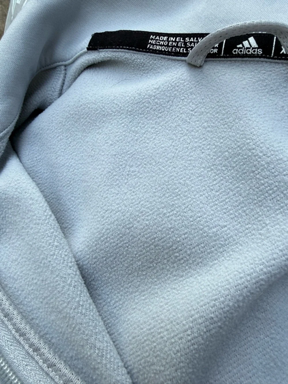 ADIDAS Aeroready Men's Team Issue Quarter Zip Light Grey Active Sweatshirt Sz XL